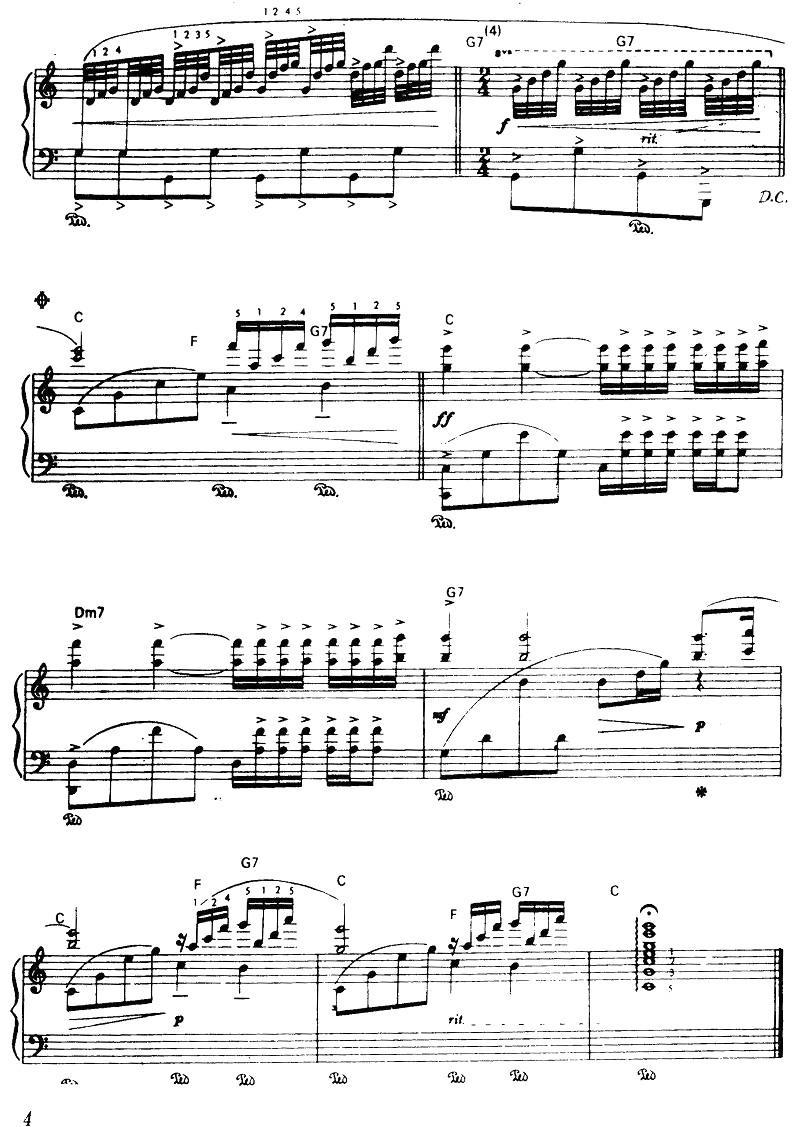 阿德林娜叙事曲钢琴曲谱（图4）