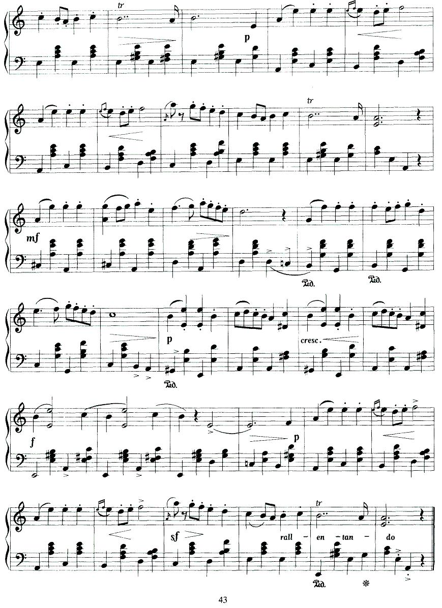 金婚曲钢琴曲谱（图4）