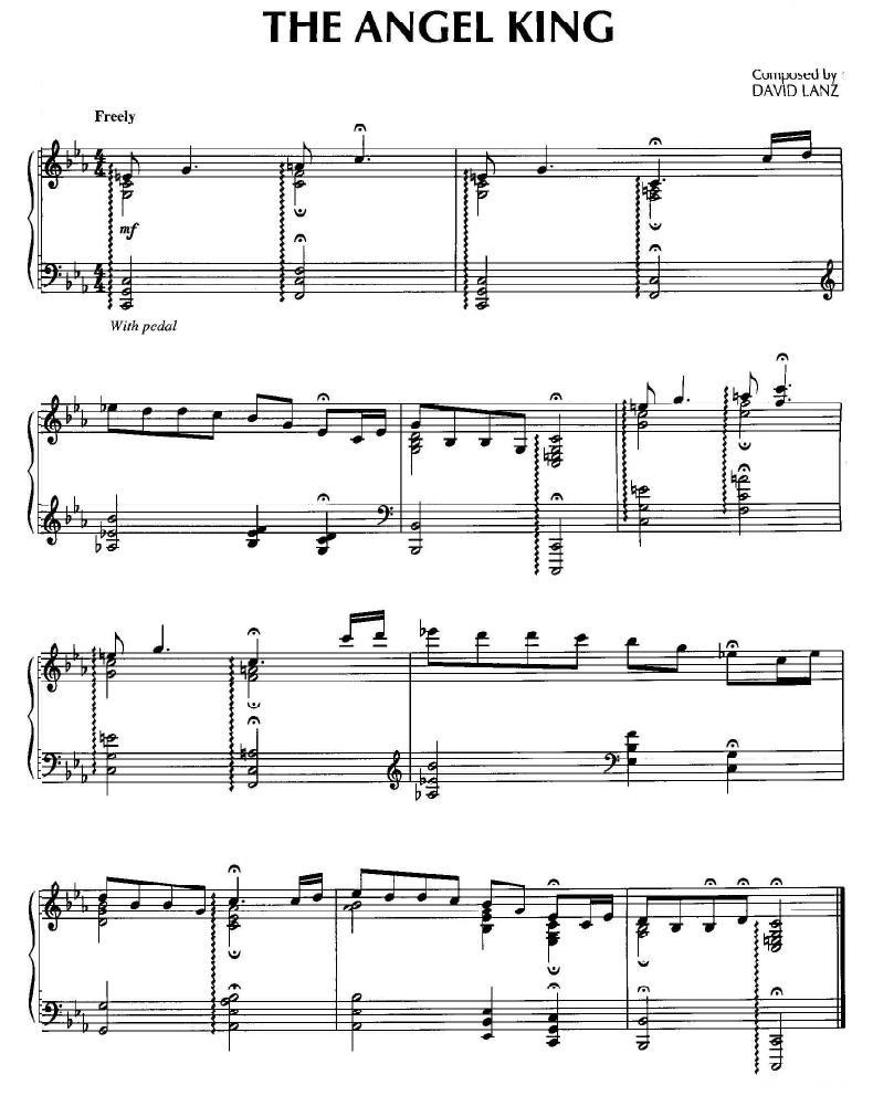 The Angel King钢琴曲谱（图1）
