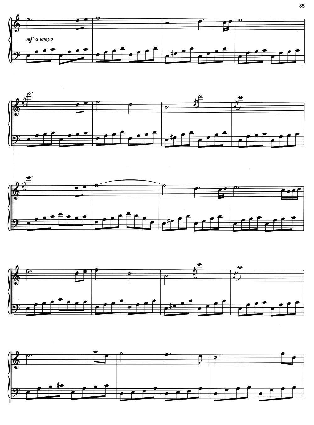 Nocturne 钢琴曲谱（图2）