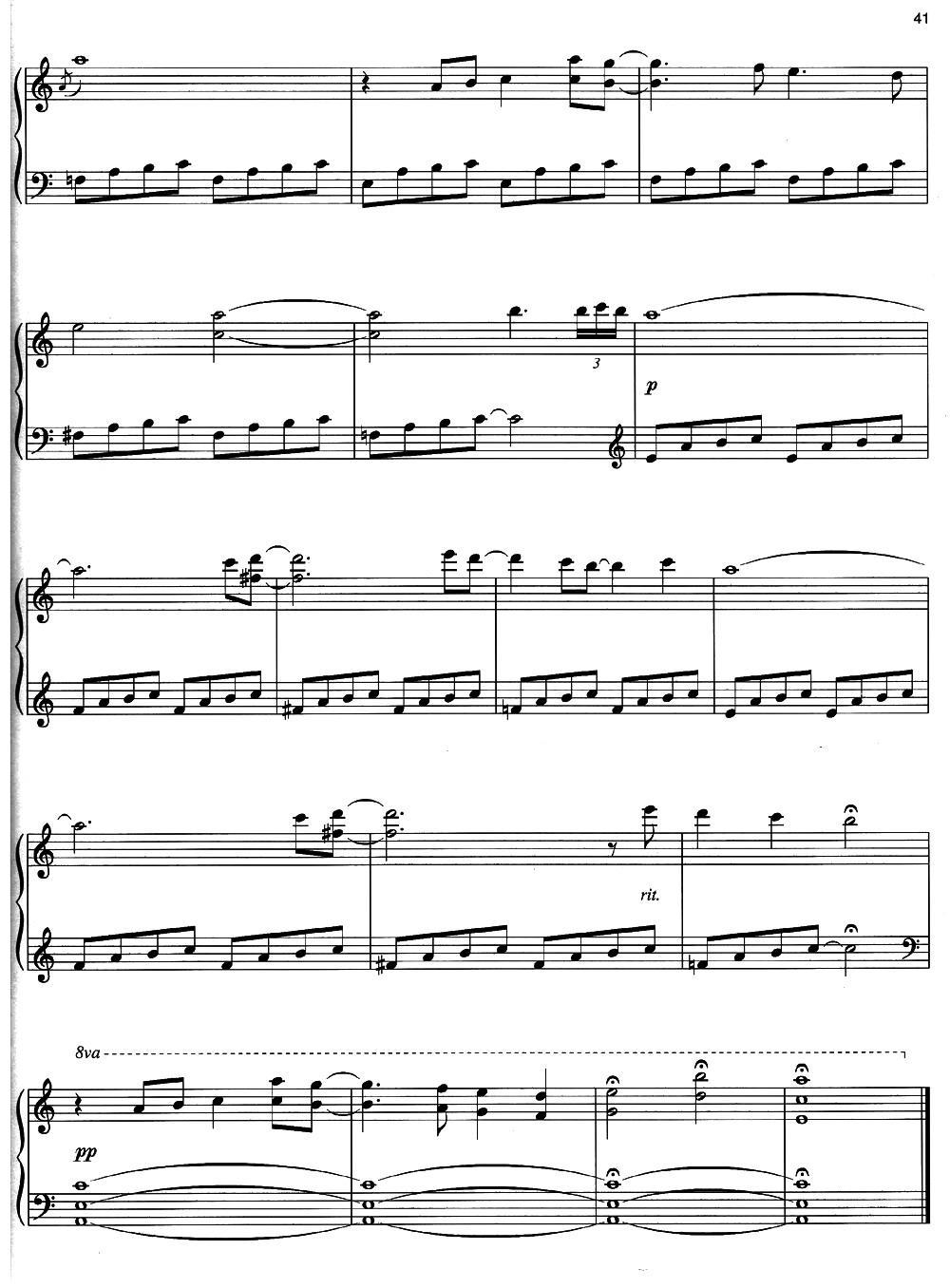 Nocturne 钢琴曲谱（图8）