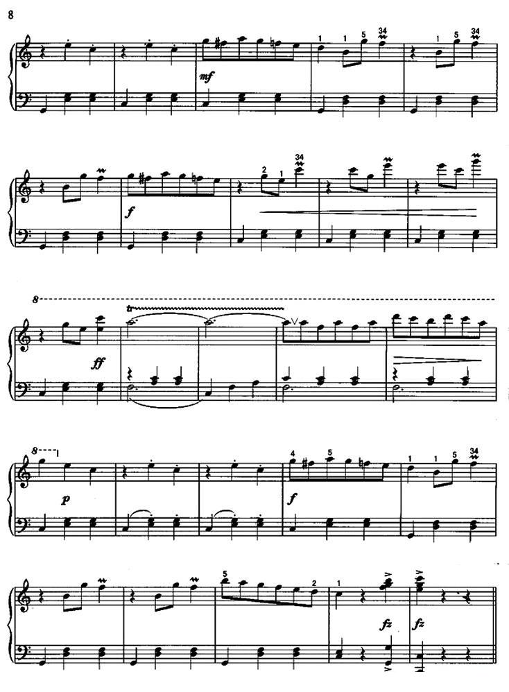 杜鹃圆舞曲钢琴曲谱（图2）