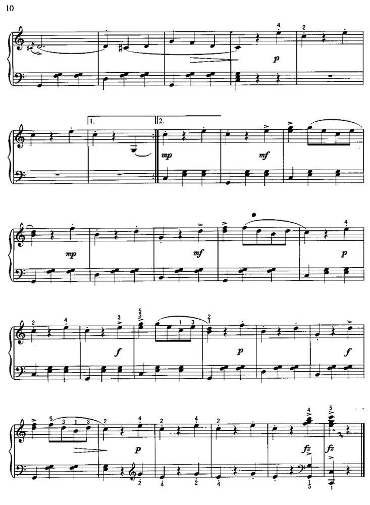 杜鹃圆舞曲钢琴曲谱（图4）