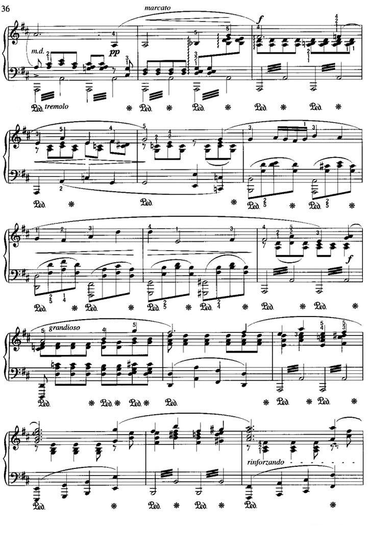 卡伐蒂那钢琴曲谱（图4）
