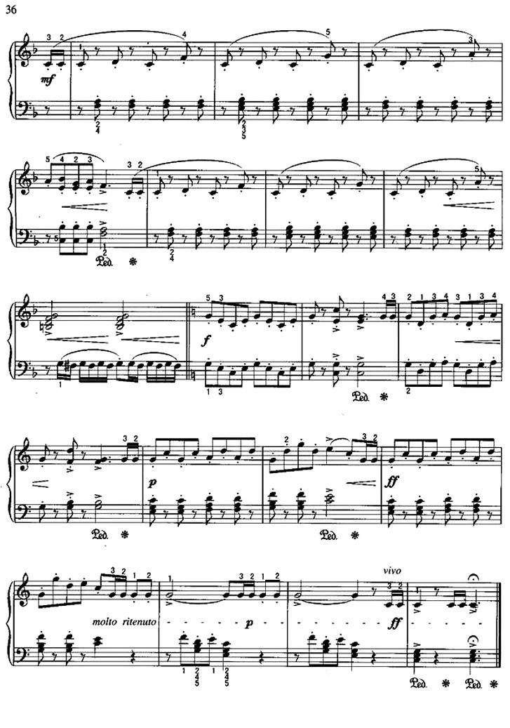 号手小夜曲钢琴曲谱（图2）