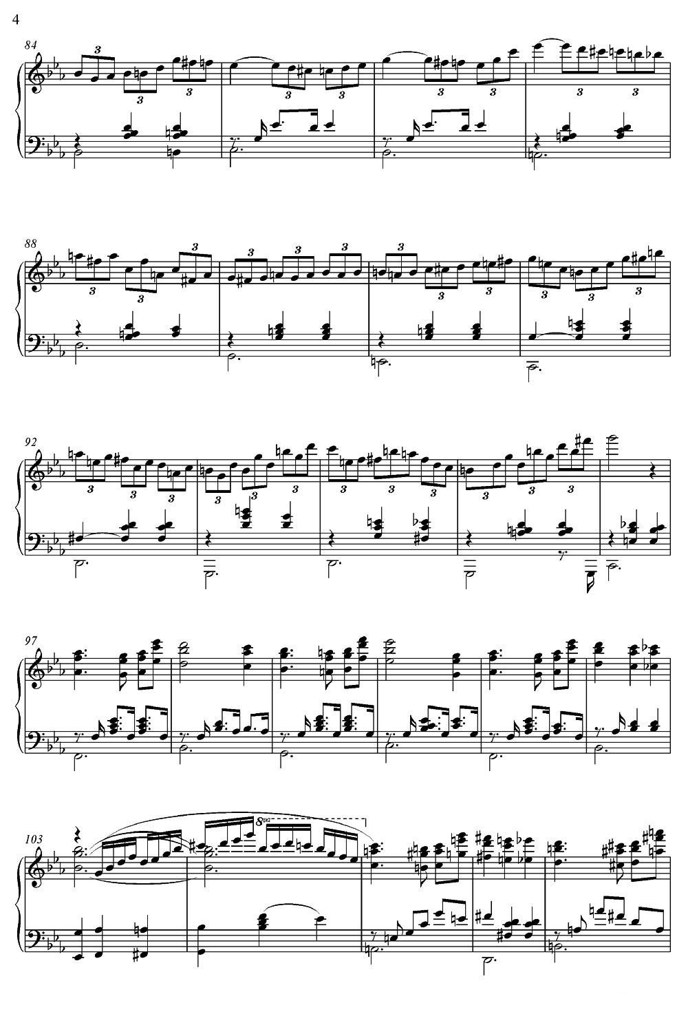 Legend Of 1900（电影《海上钢琴师》选曲）钢琴曲谱（图4）
