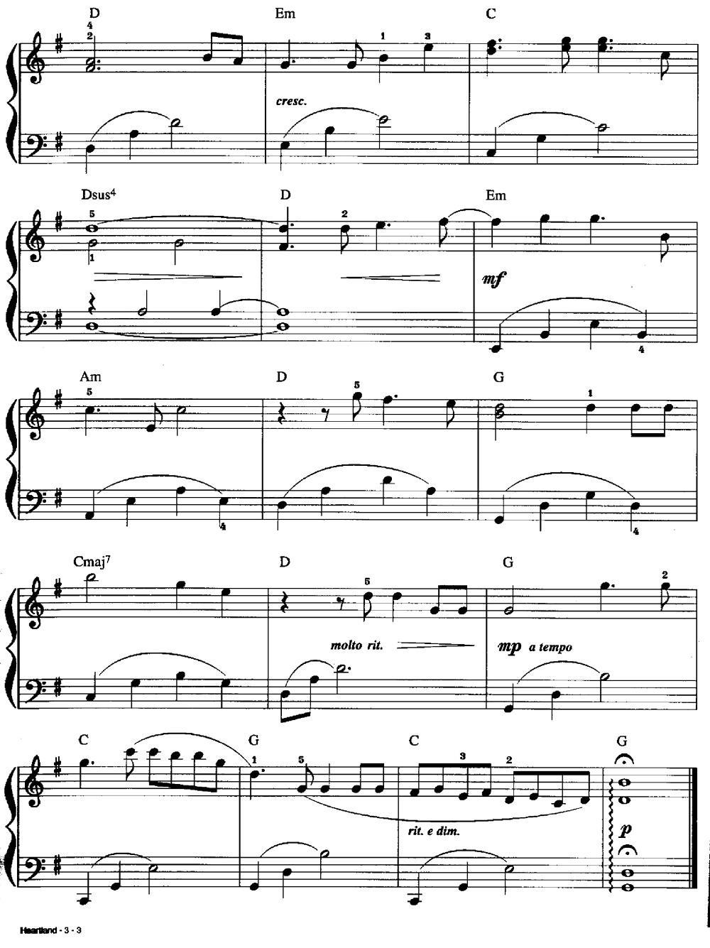 HEARTLAND钢琴曲谱（图3）