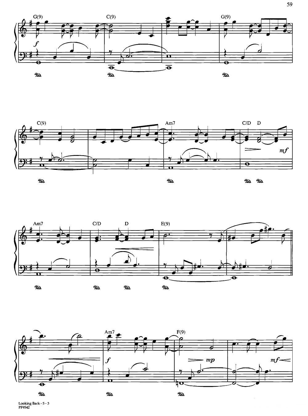 Looking Back钢琴曲谱（图3）