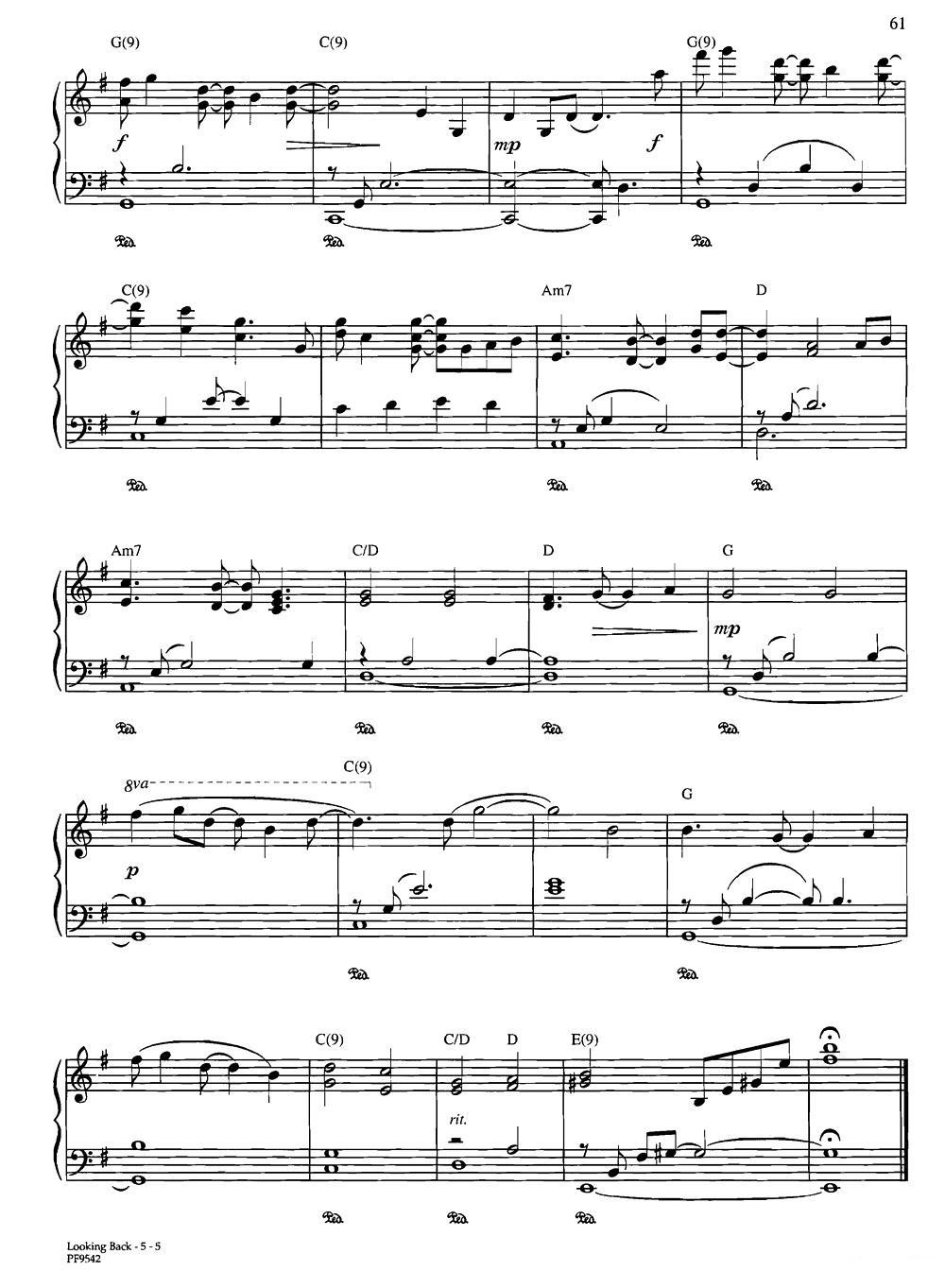 Looking Back钢琴曲谱（图5）
