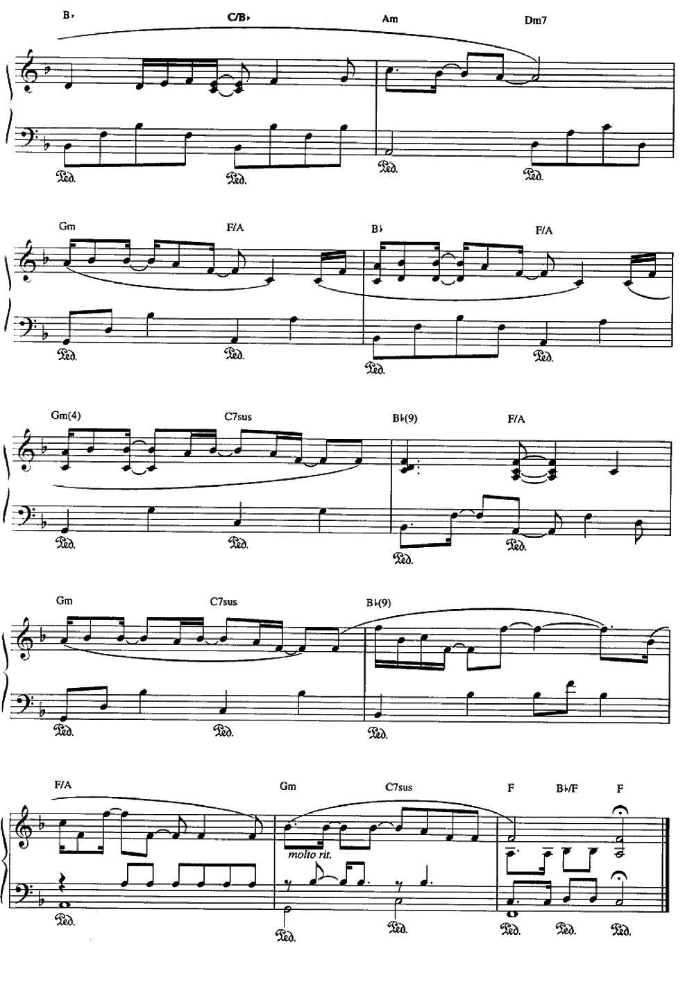 SOUND OF YPUR VOICE钢琴曲谱（图4）