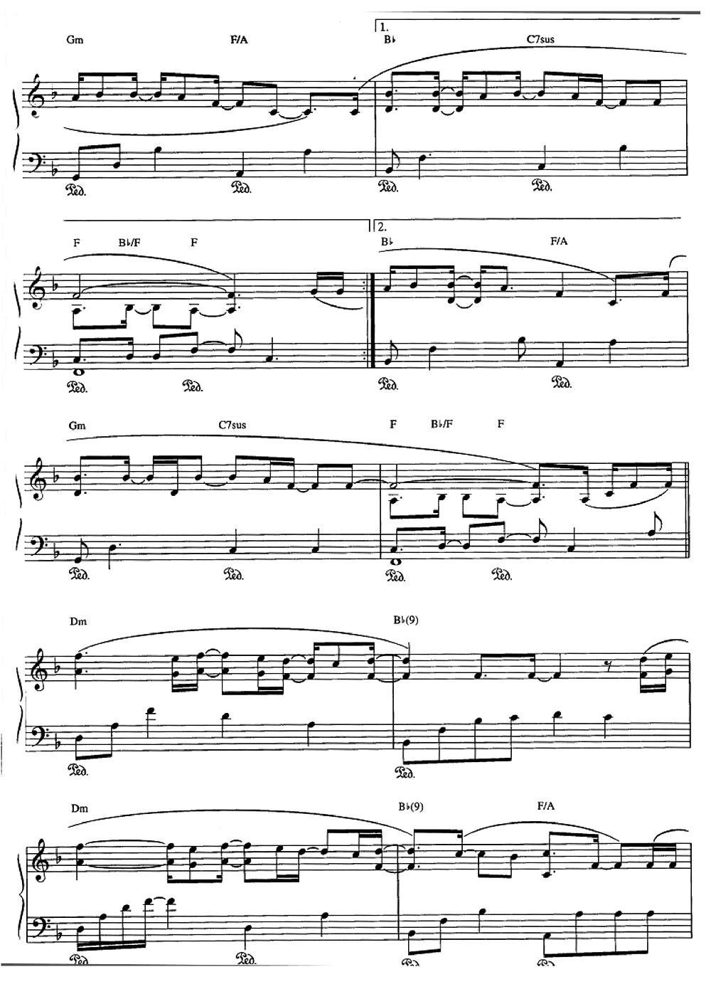 SOUND OF YPUR VOICE钢琴曲谱（图2）