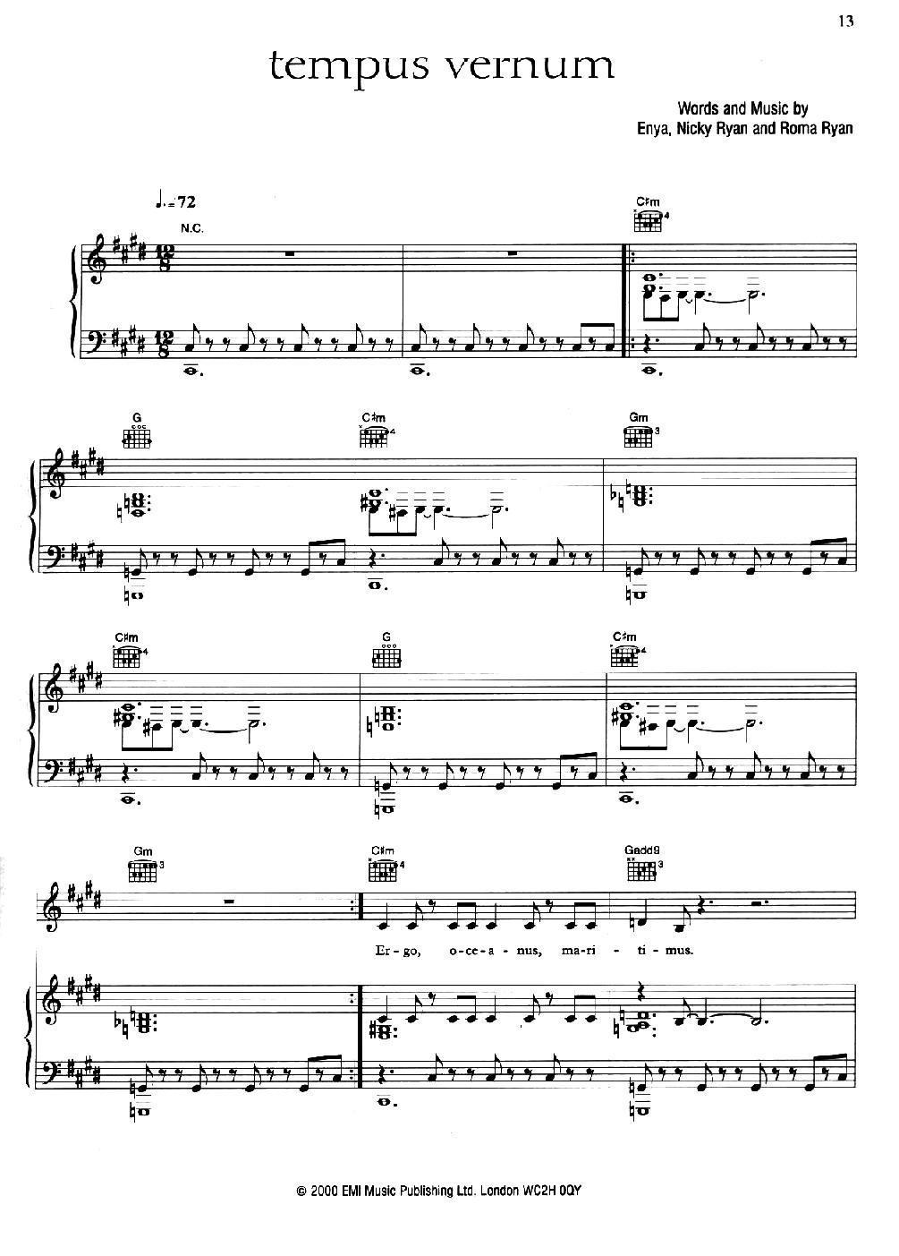 TEMPUS VERNUM （维也纳掠影）（正谱）钢琴曲谱（图1）