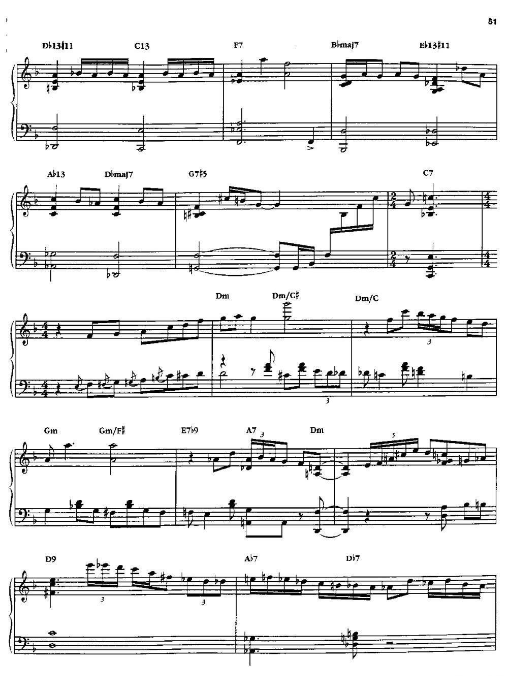 IN A SENTIMENTAL MOOD钢琴曲谱（图5）