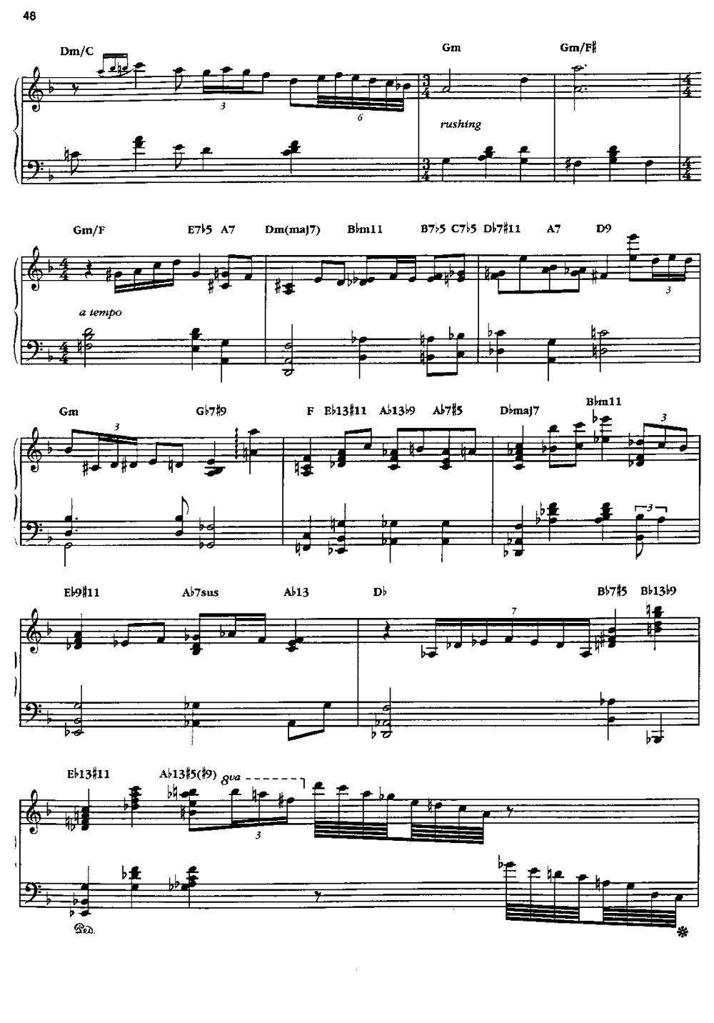IN A SENTIMENTAL MOOD钢琴曲谱（图2）