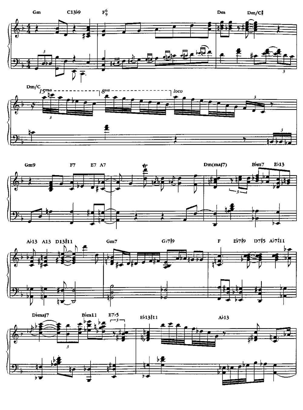 IN A SENTIMENTAL MOOD钢琴曲谱（图9）