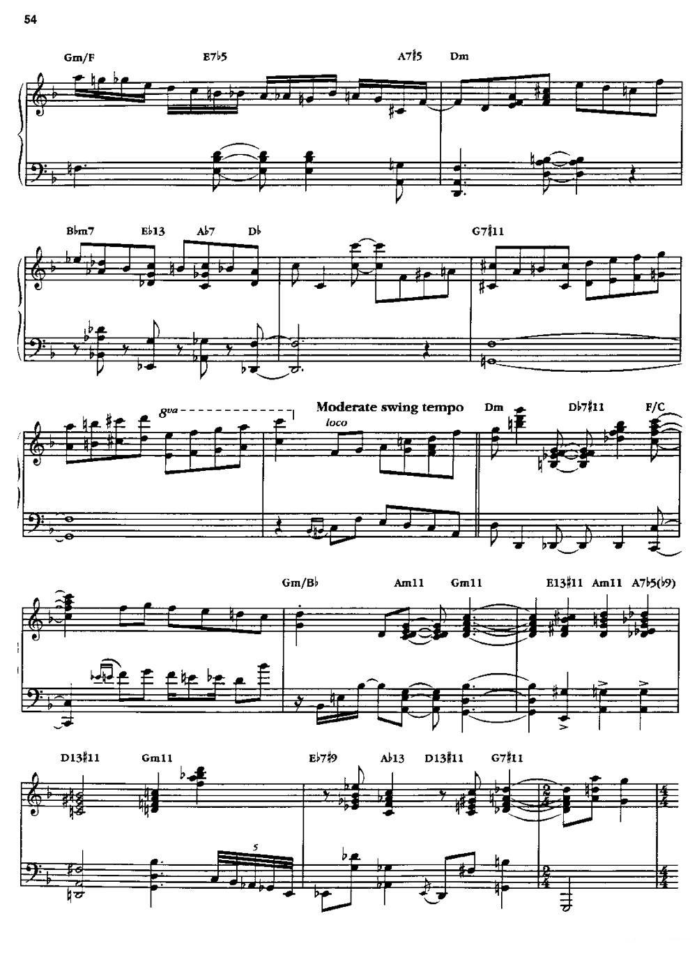 IN A SENTIMENTAL MOOD钢琴曲谱（图8）