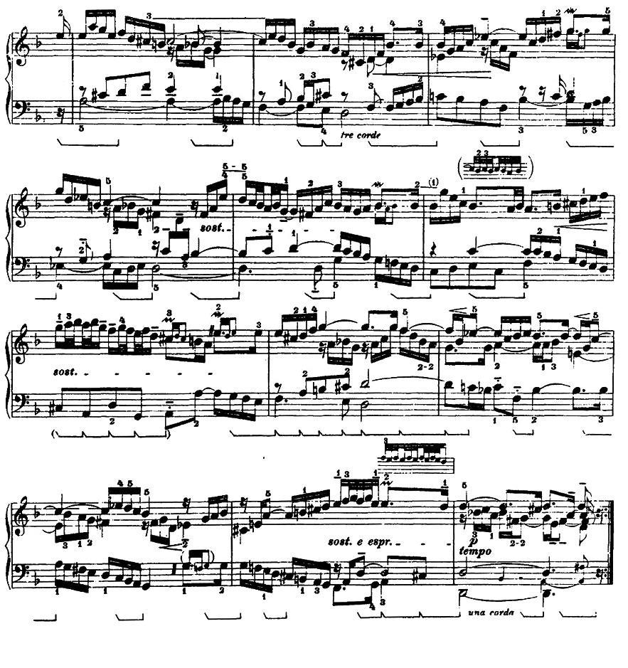 第一组曲：d小调·阿勒芒德钢琴曲谱（图2）
