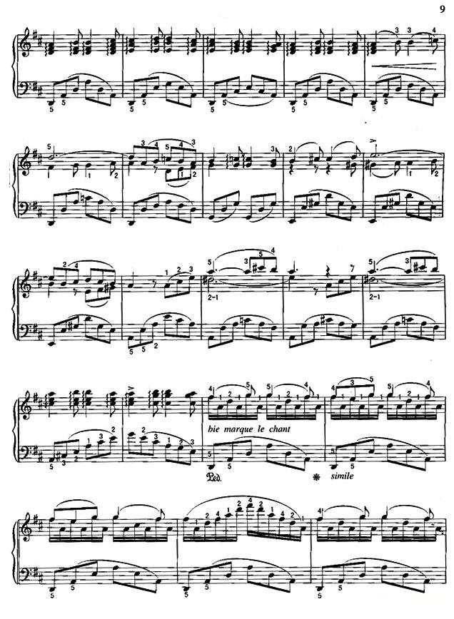霍夫曼船歌钢琴曲谱（图2）