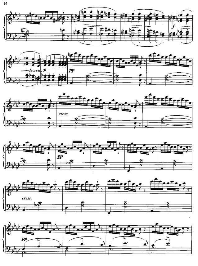 即兴曲（第4首）钢琴曲谱（图8）