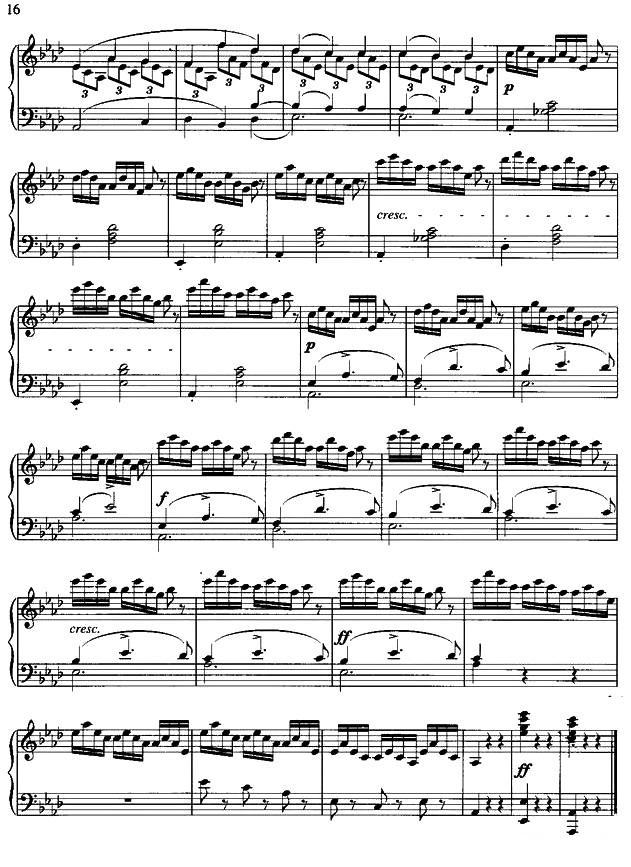 即兴曲（第4首）钢琴曲谱（图10）
