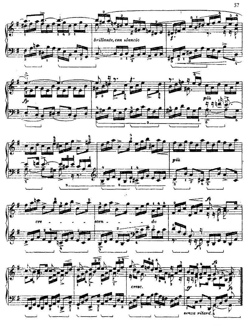 第五组曲：G大调·吉格钢琴曲谱（图3）