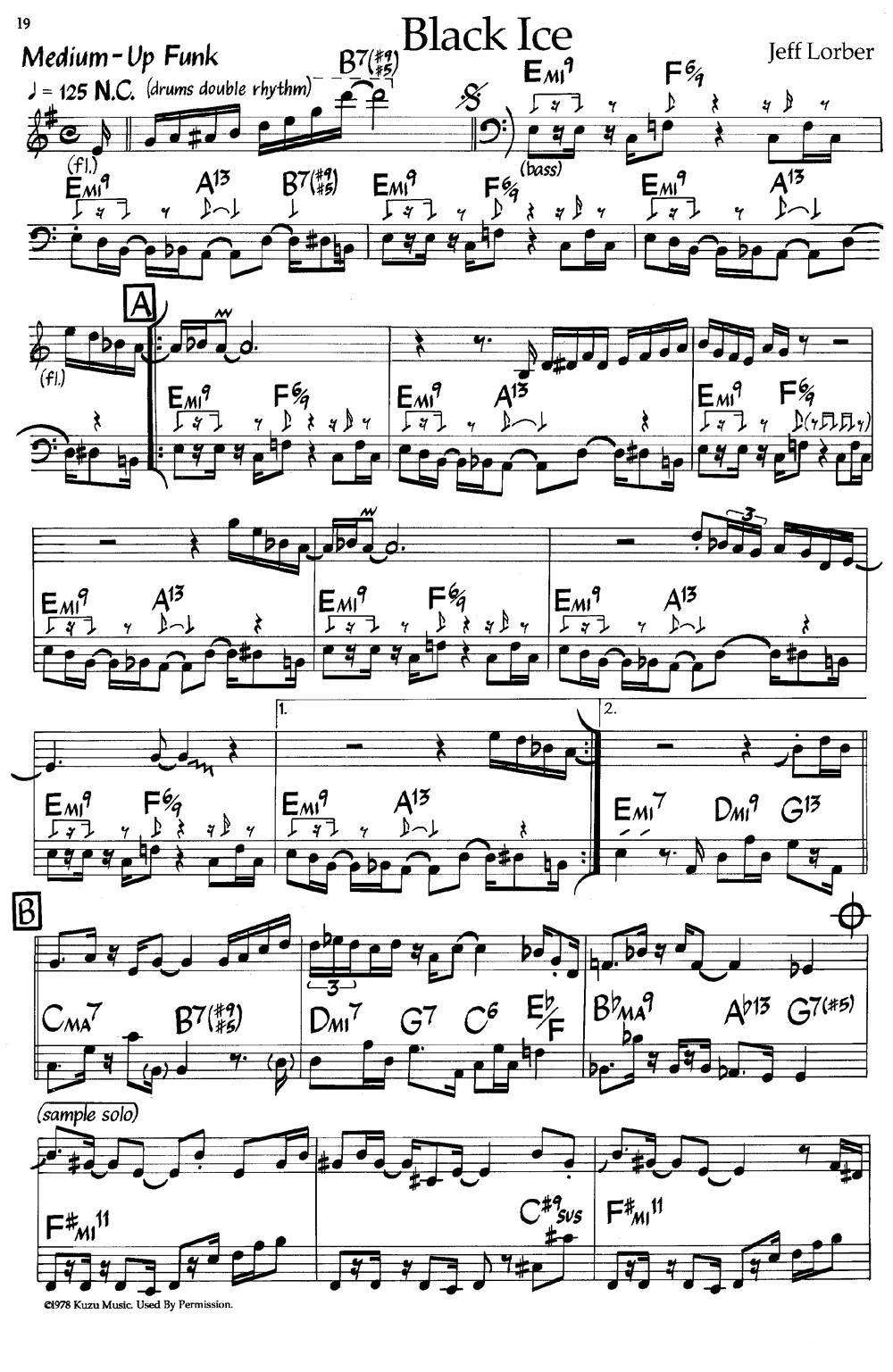 Black Ice（黑冰）（爵士钢琴曲）钢琴曲谱（图1）