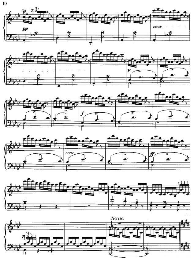 即兴曲（第4首）钢琴曲谱（图4）