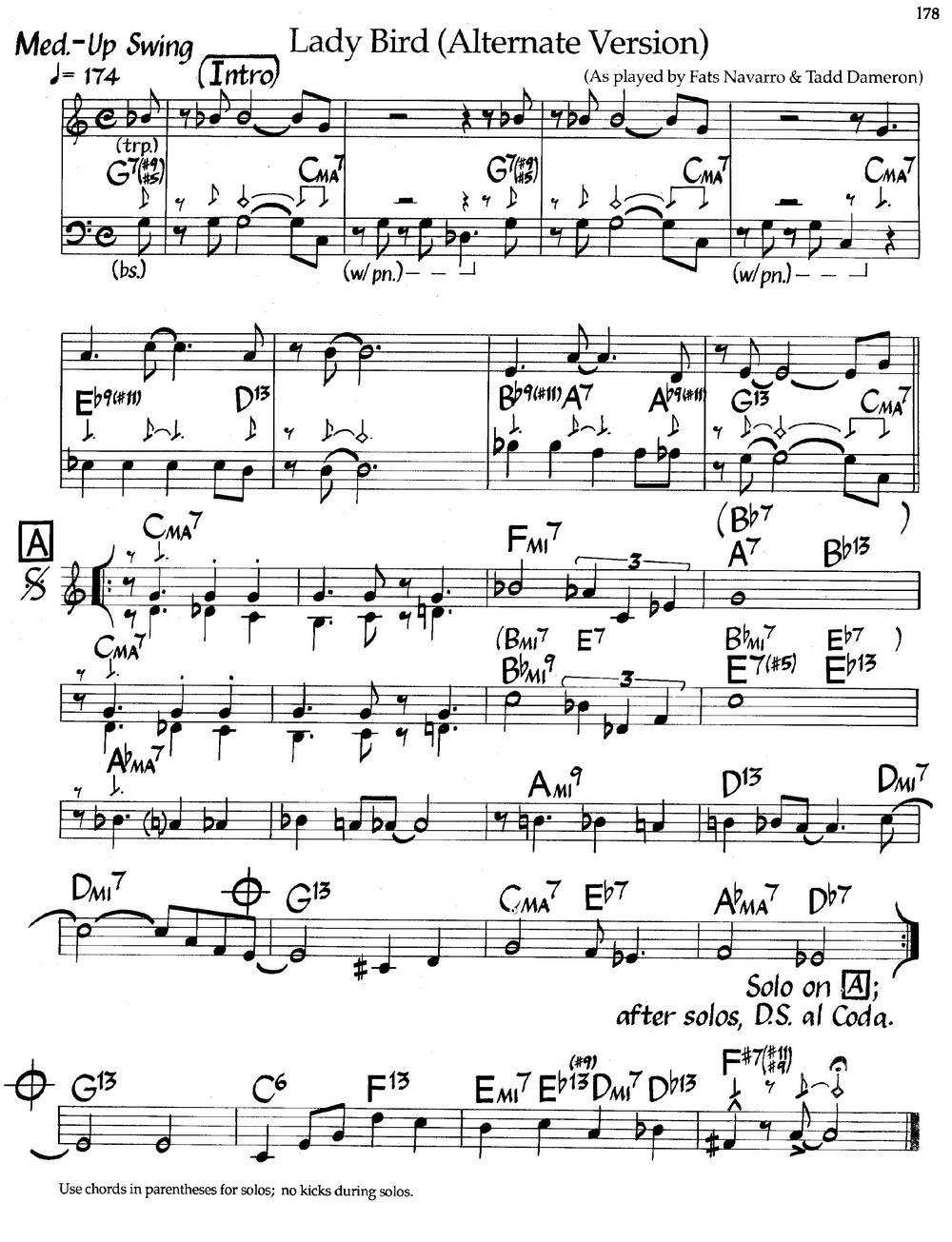 Lady Bird (Alternate Version)（爵士钢琴曲）钢琴曲谱（图1）