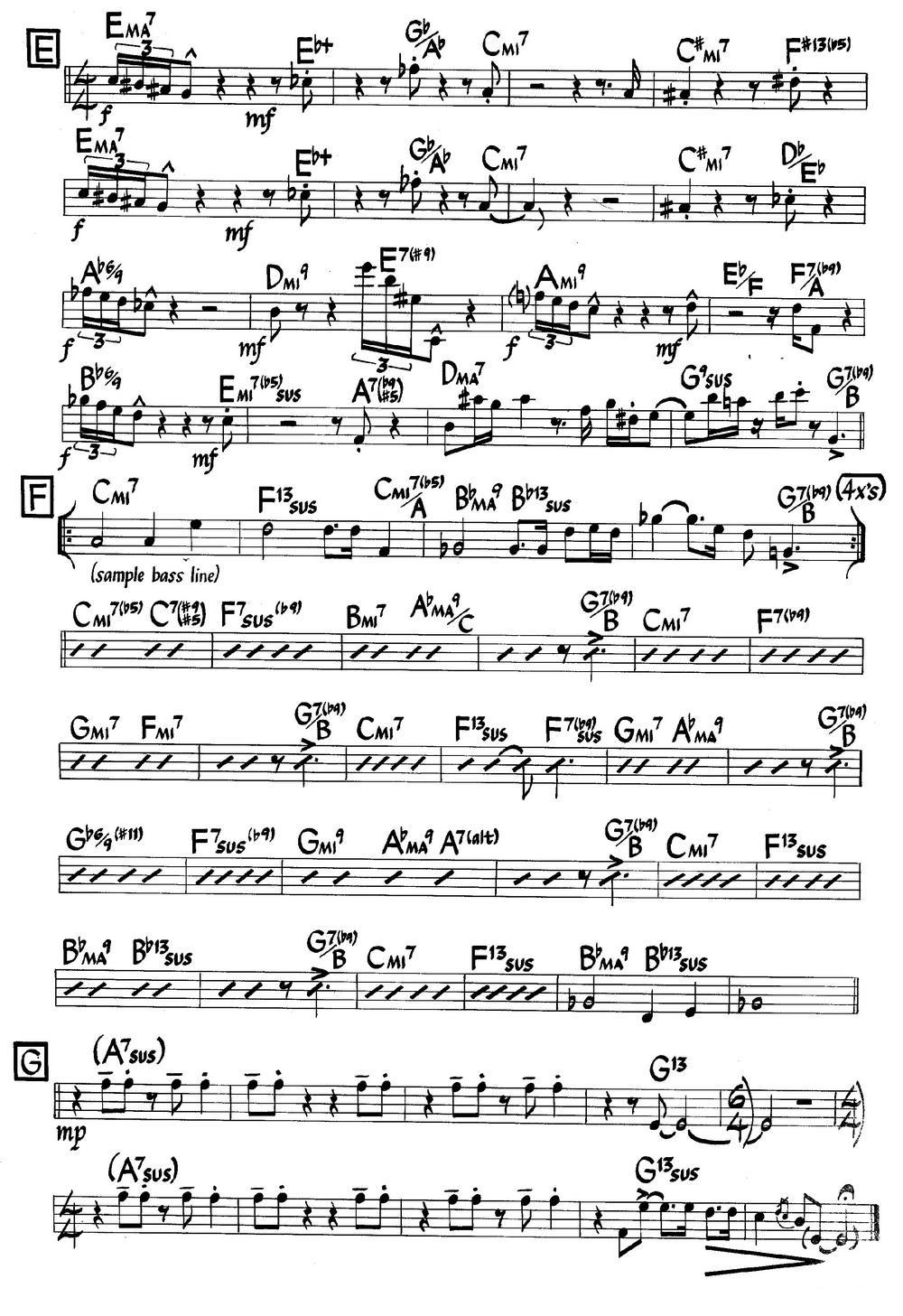Plaza Real (Bass)（爵士钢琴曲）钢琴曲谱（图2）