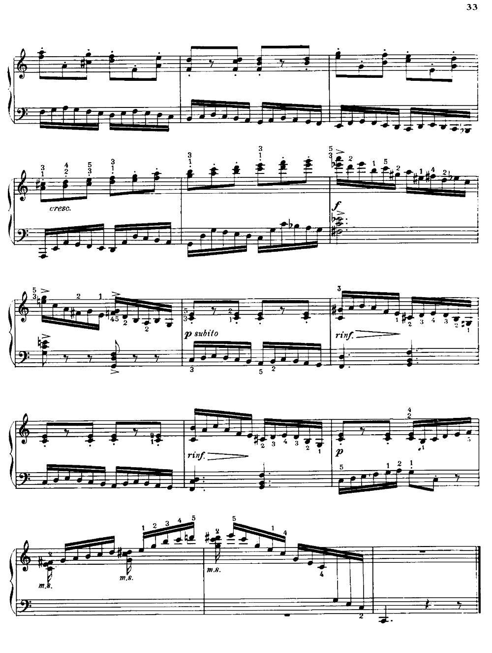 20 Petites Etudes, Op.91（20首小型练习曲）（14）钢琴曲谱（图3）