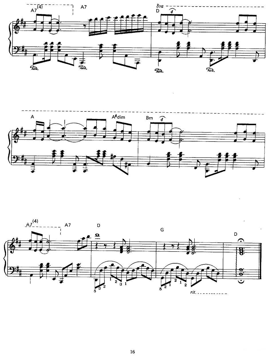 Au bord de la riviere 钢琴曲谱（图5）