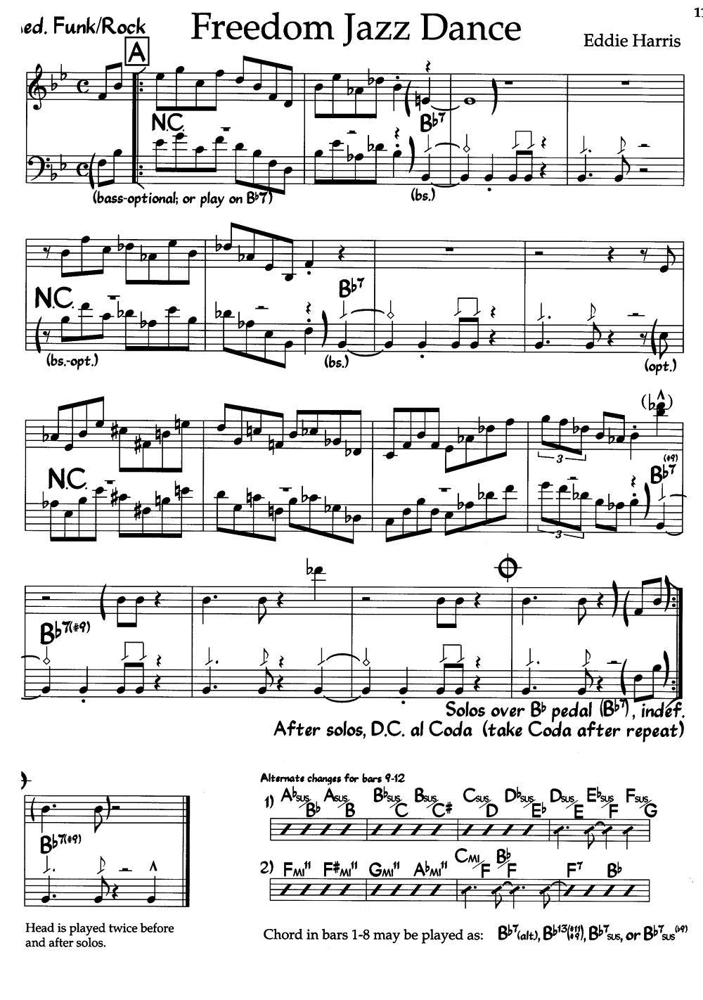 Freedom Jazz Dance（自由爵士舞）（爵士钢琴曲）钢琴曲谱（图1）