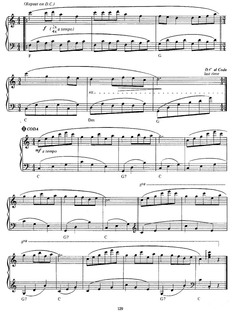 Rondo Pour Un Tout Petit Enfant（活泼的轮旋曲）钢琴曲谱（图2）