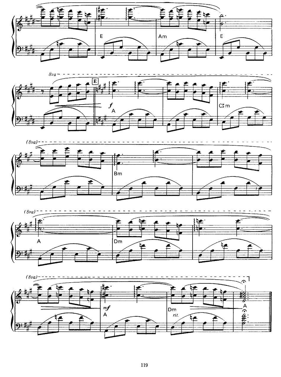 Murmures（梦中的鸟）钢琴曲谱（图4）