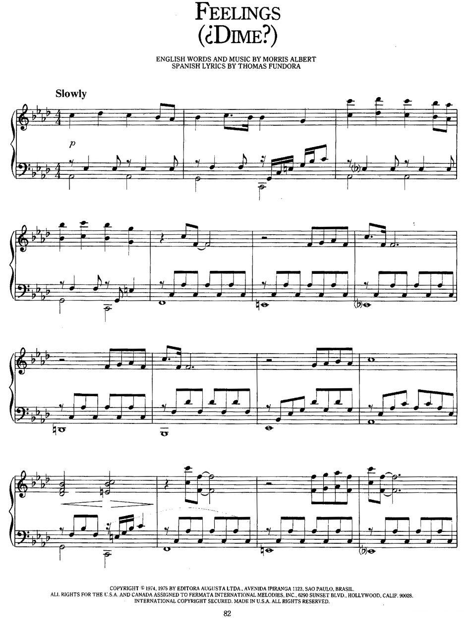 Feelinge钢琴曲谱（图1）