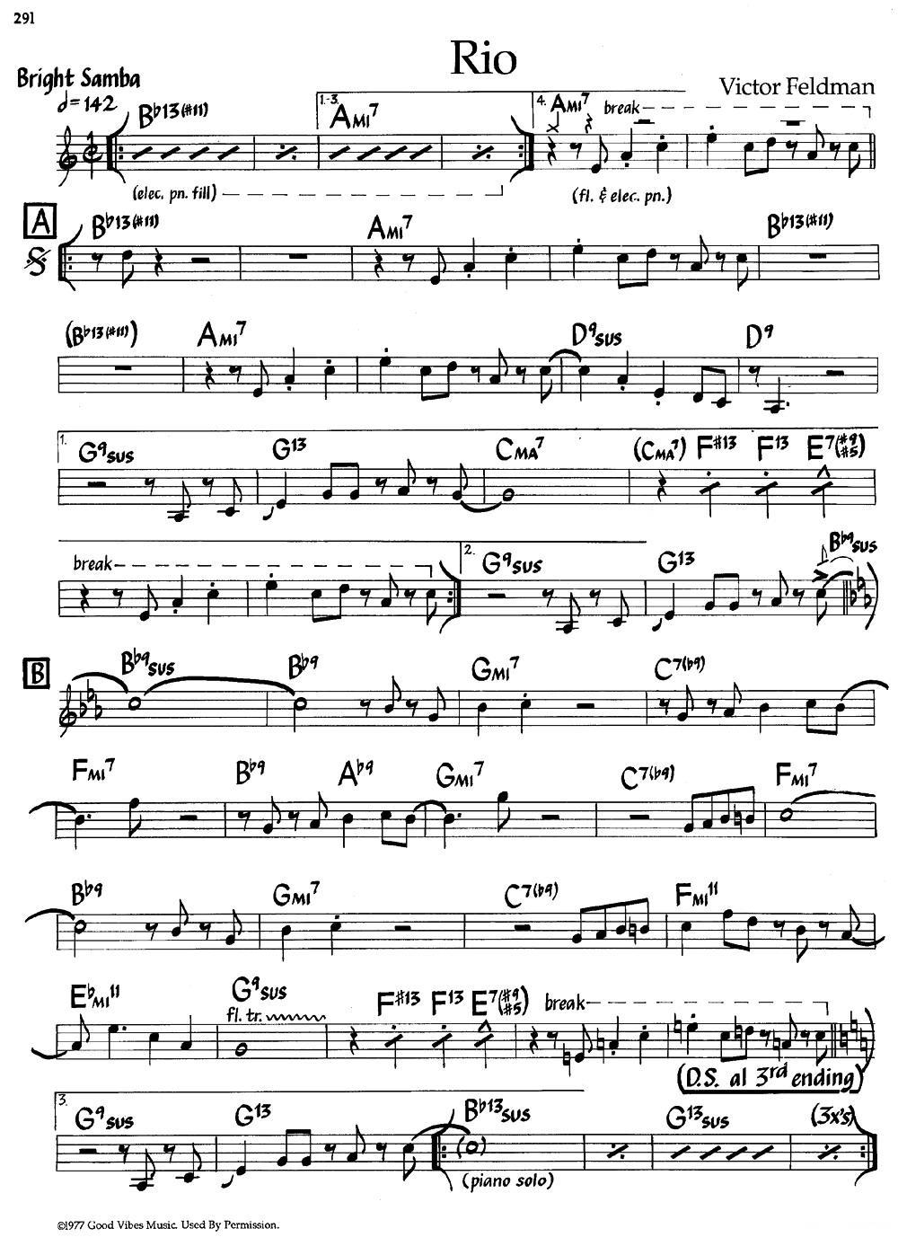 Rio（爵士钢琴曲）钢琴曲谱（图1）