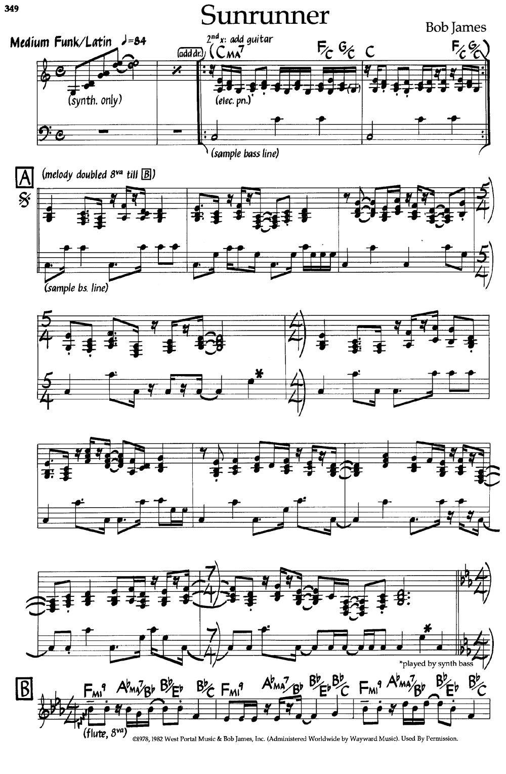 Sunrunner（爵士钢琴曲）钢琴曲谱（图1）