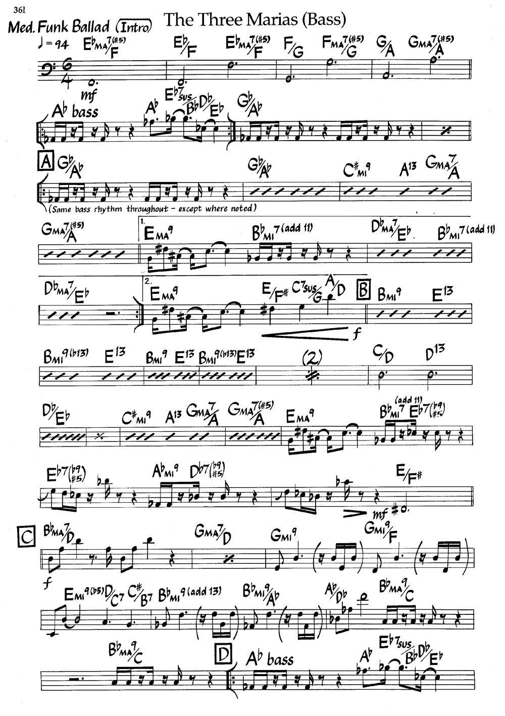 The Three Marias（爵士钢琴曲）钢琴曲谱（图3）