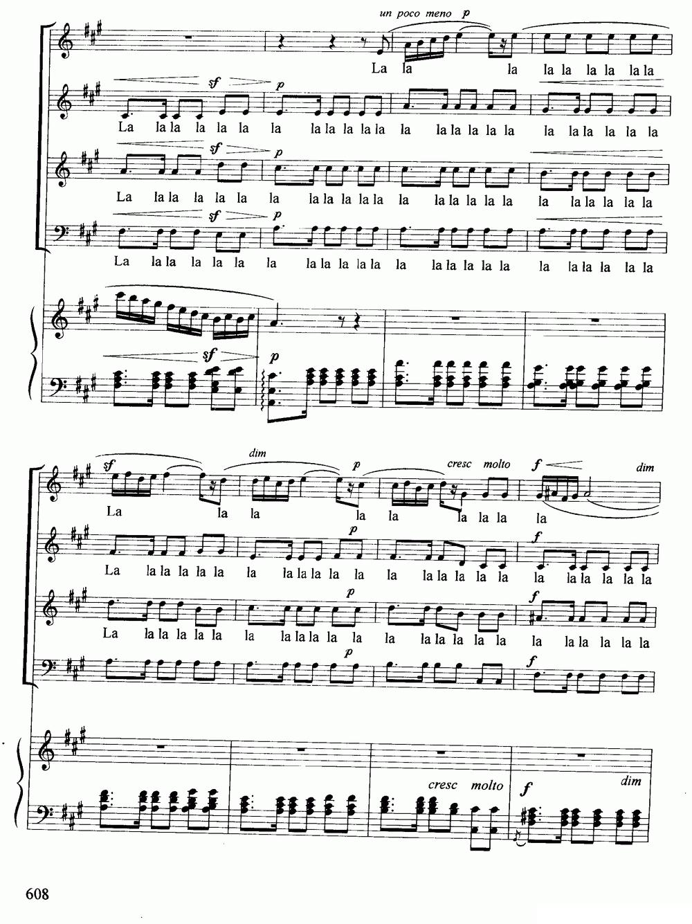 波西米亚人之舞（选自歌剧《卡门》）（混声合唱、正谱）钢琴曲谱（图5）