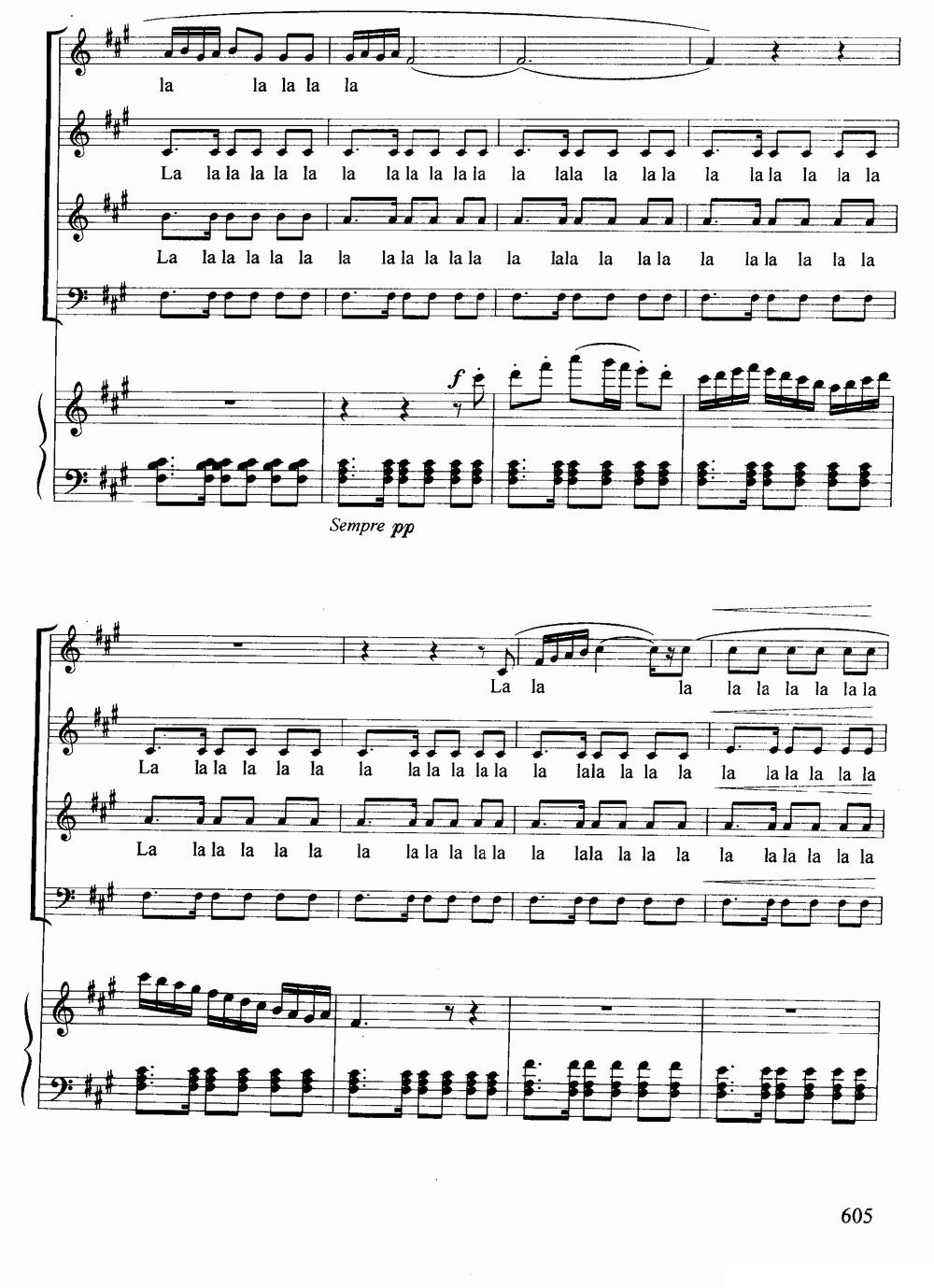 波西米亚人之舞（选自歌剧《卡门》）（混声合唱、正谱）钢琴曲谱（图2）