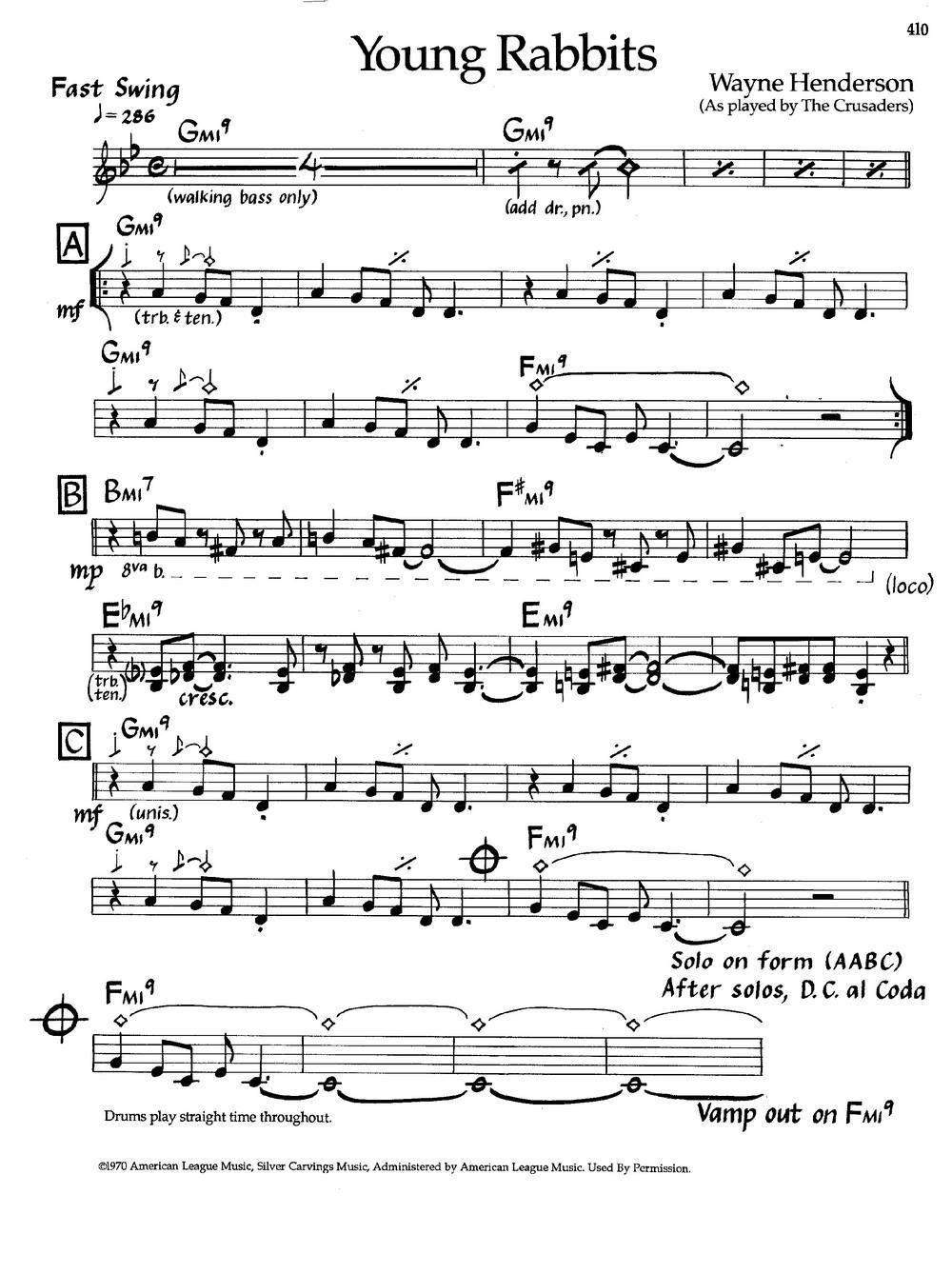 Young Rabbits（爵士钢琴曲）钢琴曲谱（图1）