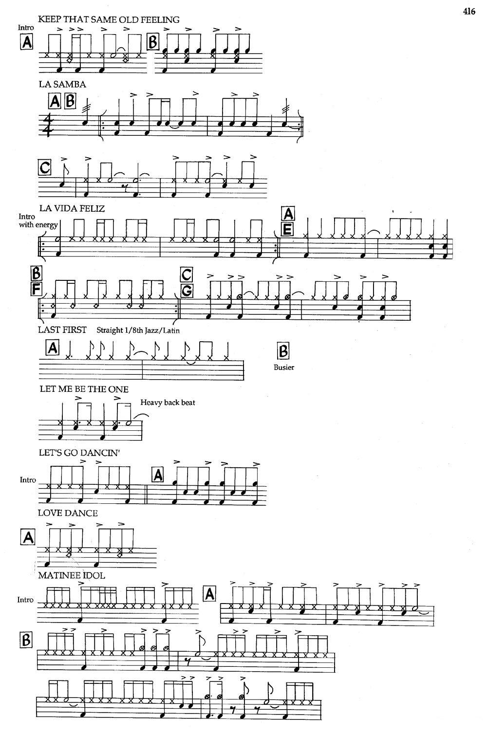APPENDIXI - sample Drun Parts（爵士钢琴曲）钢琴曲谱（图4）