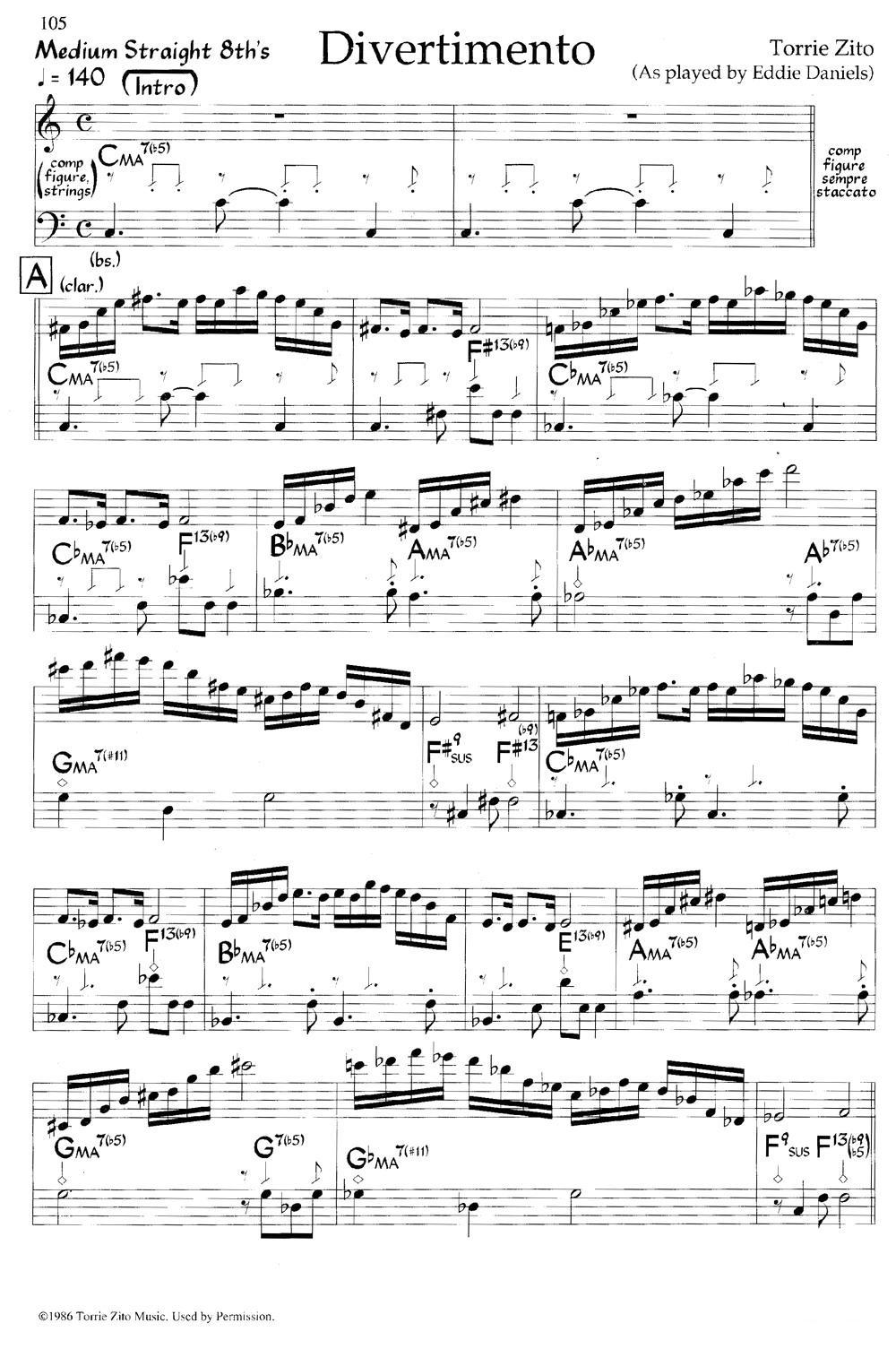 Divertimento（爵士钢琴曲）钢琴曲谱（图1）