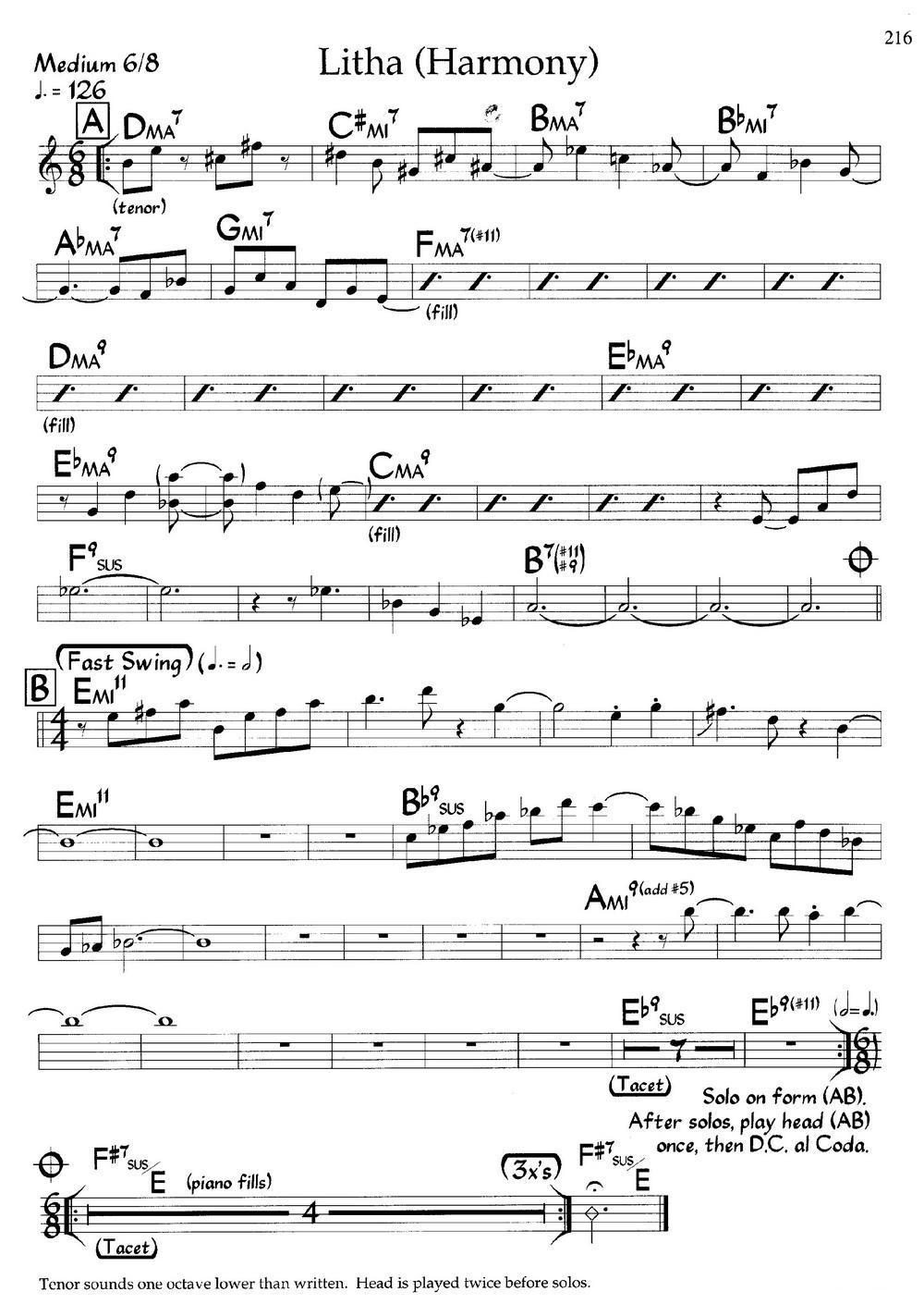 Litha（爵士钢琴曲）钢琴曲谱（图2）