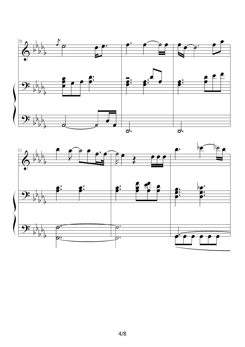 Angel（《北京遇上西雅图》《天使之城》主题曲）钢琴曲谱（图4）