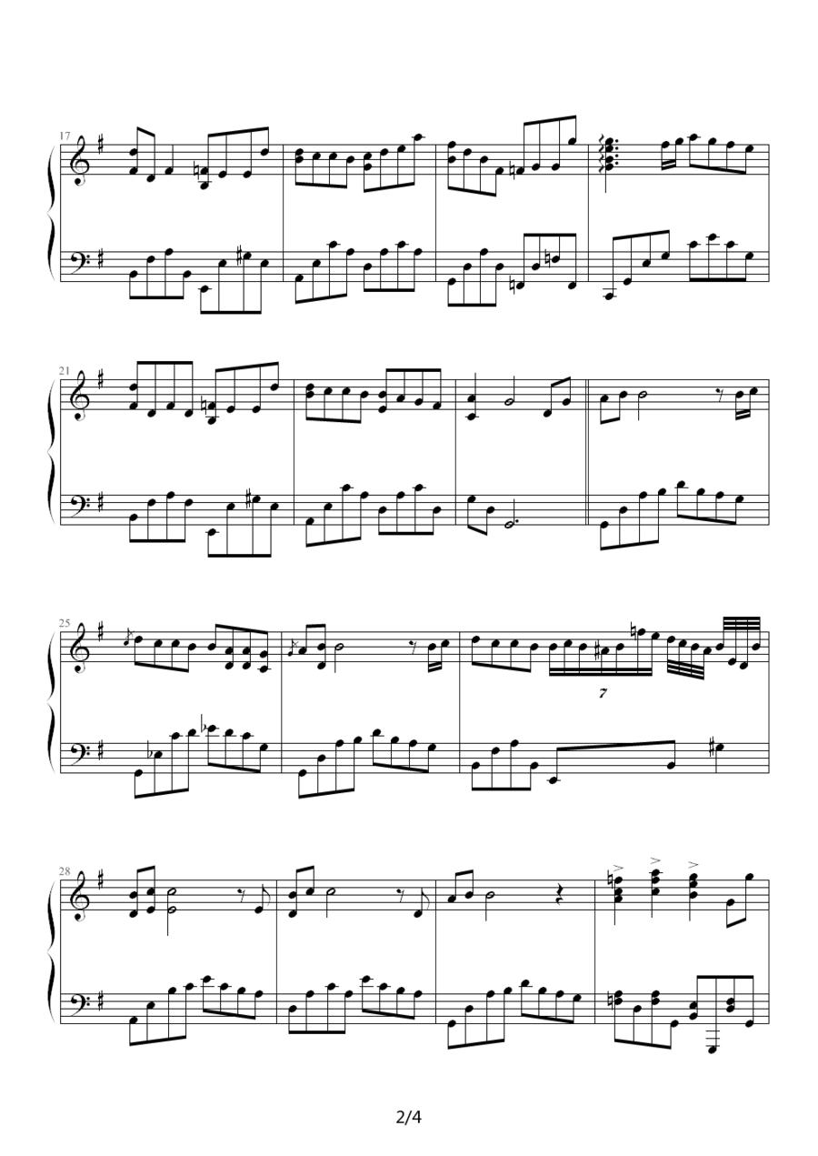 I 我（完整版）钢琴曲谱（图2）