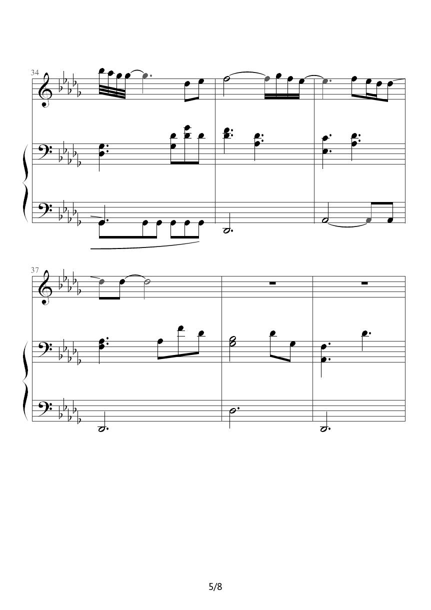 Angel（《北京遇上西雅图》《天使之城》主题曲）钢琴曲谱（图5）