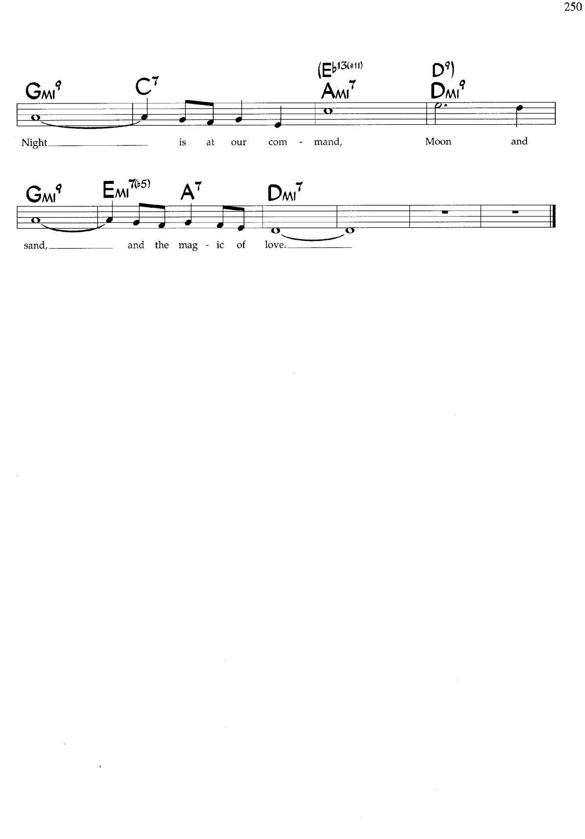 Moon and Sand（带和弦五线谱）钢琴曲谱（图2）