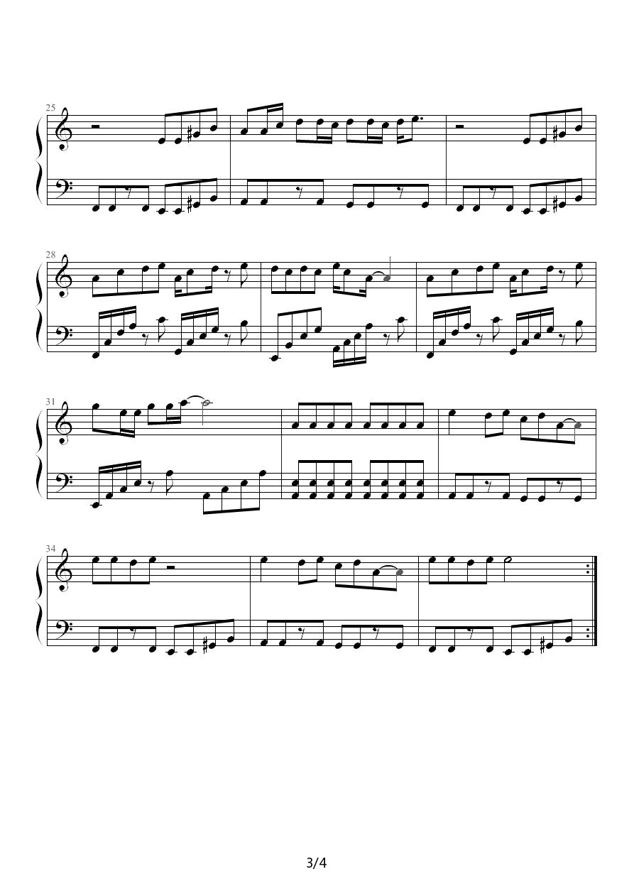 I sill love you钢琴曲谱（图3）