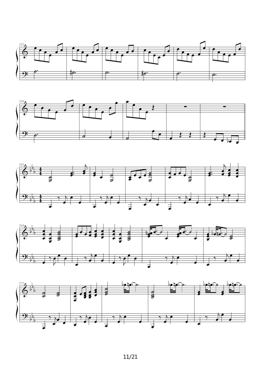 猪八戒主题变奏曲钢琴曲谱（图11）